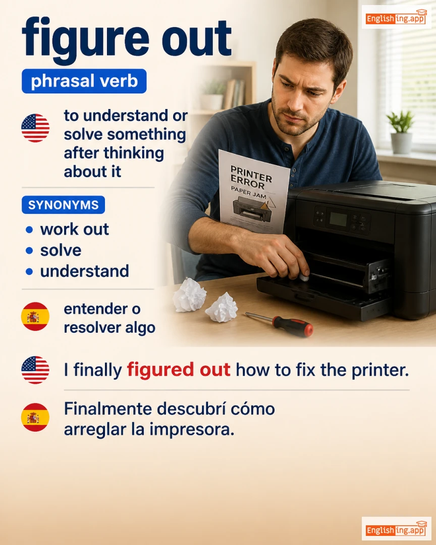 Figure Out: English expression meaning and example