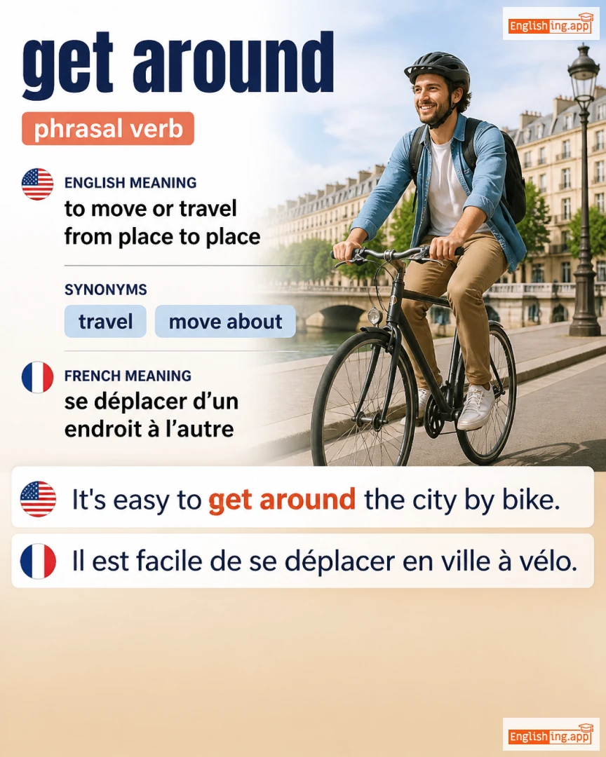 Get Around: English expression meaning and example