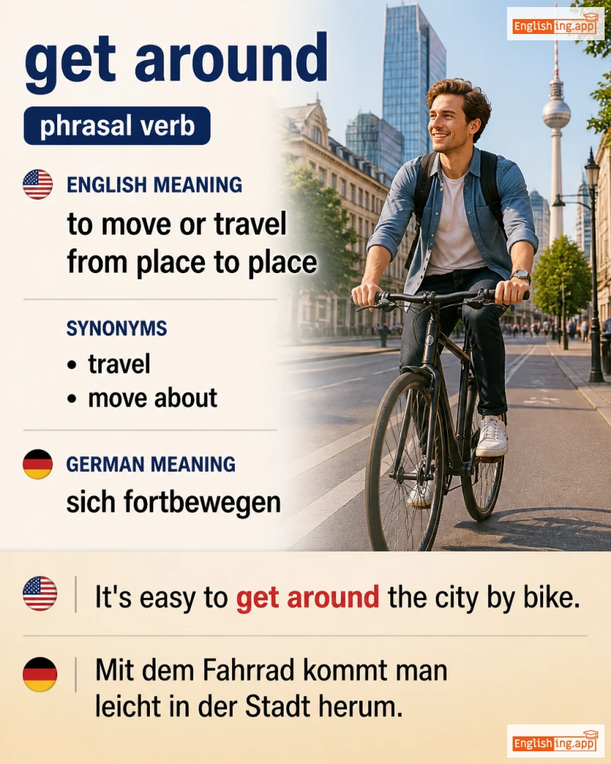 Get Around: English expression meaning and example