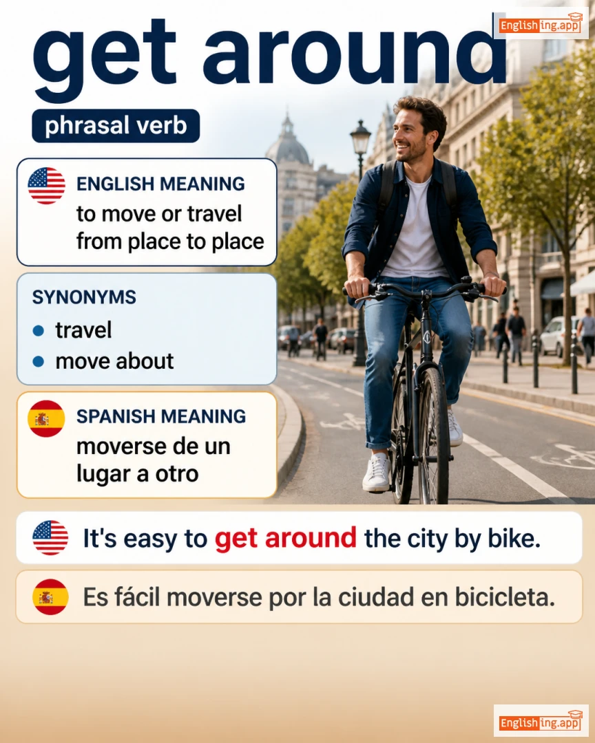 Get Around: English expression meaning and example
