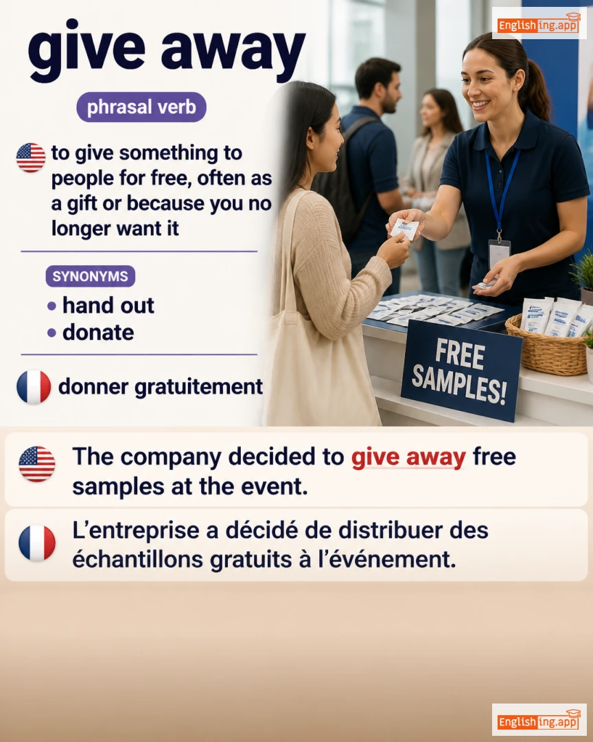 Give Away: English expression meaning and example