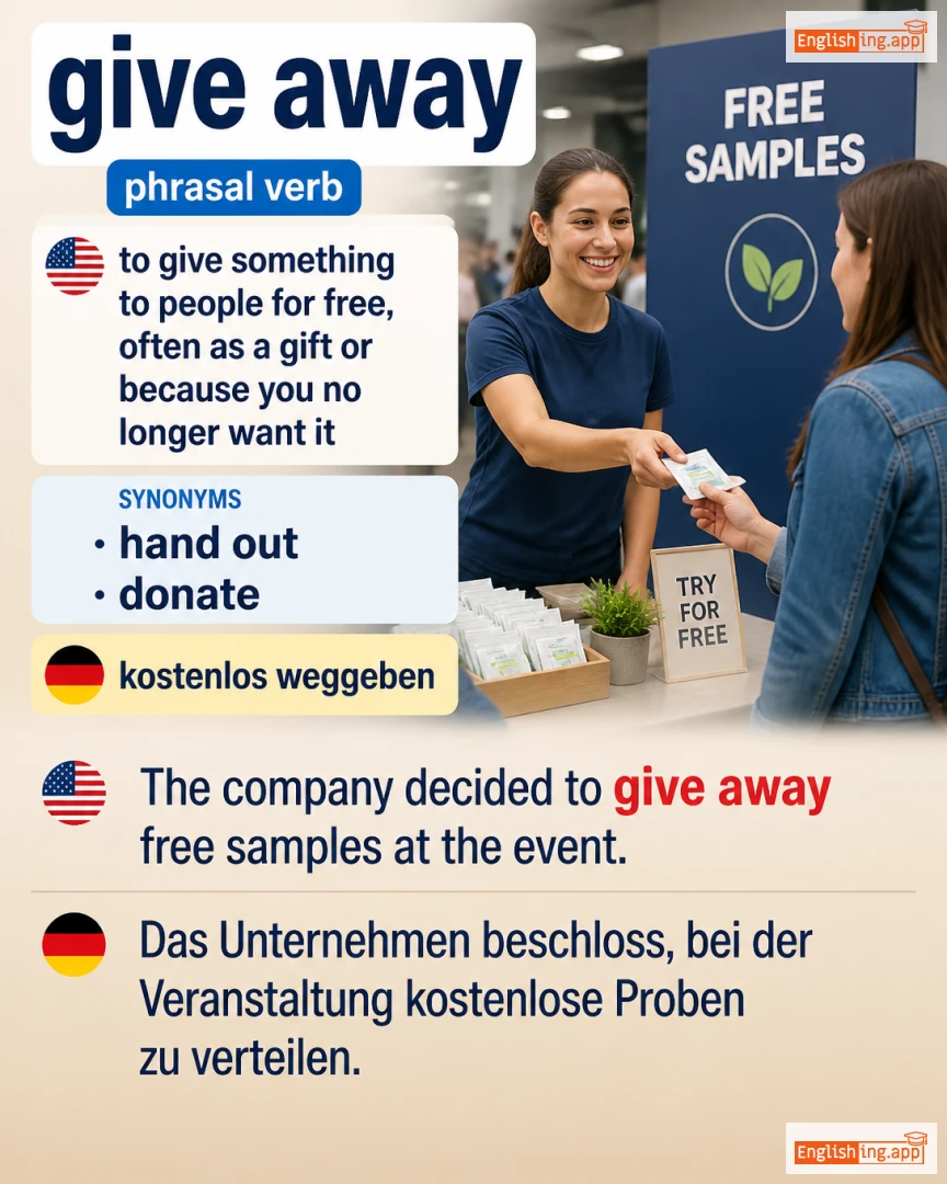 Give Away: English expression meaning and example