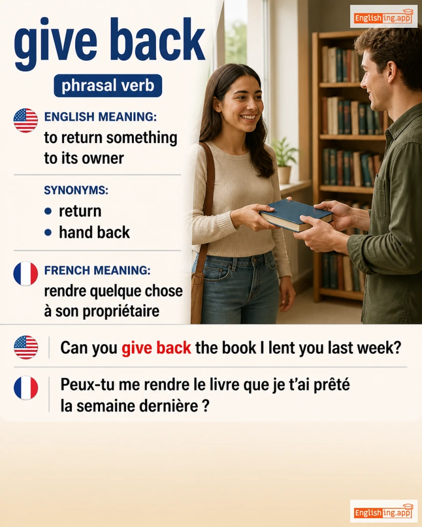 Give Back: English expression meaning and example