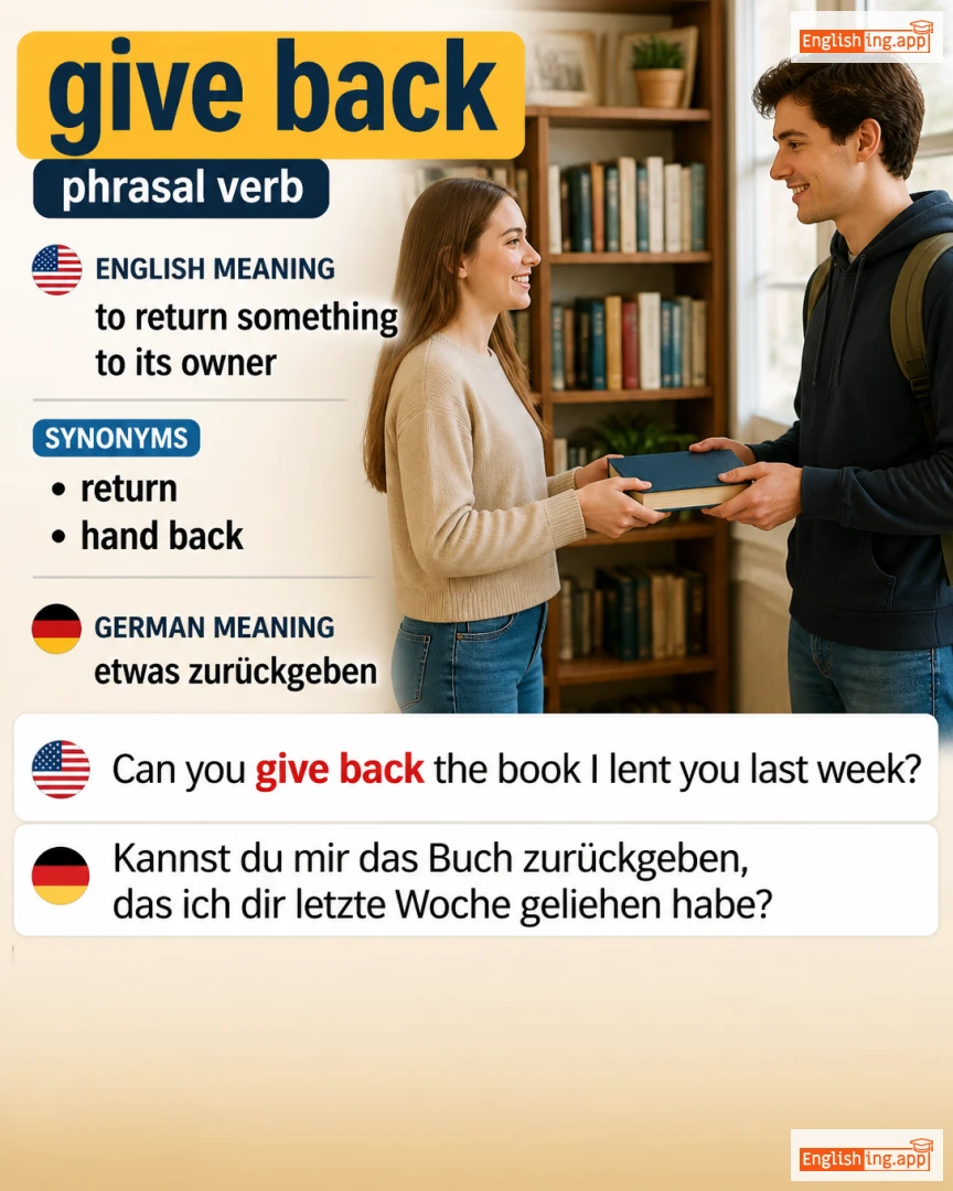 Give Back: English expression meaning and example