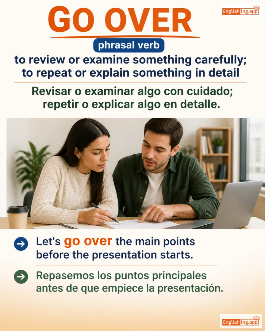 Go Over: English expression meaning and example