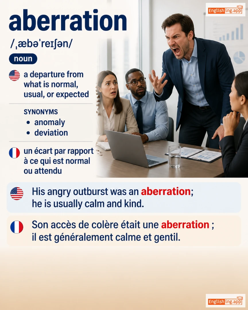Aberration: English vocabulary meaning and example