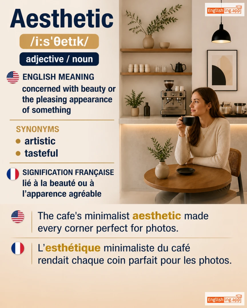 Aesthetic: English vocabulary meaning and example