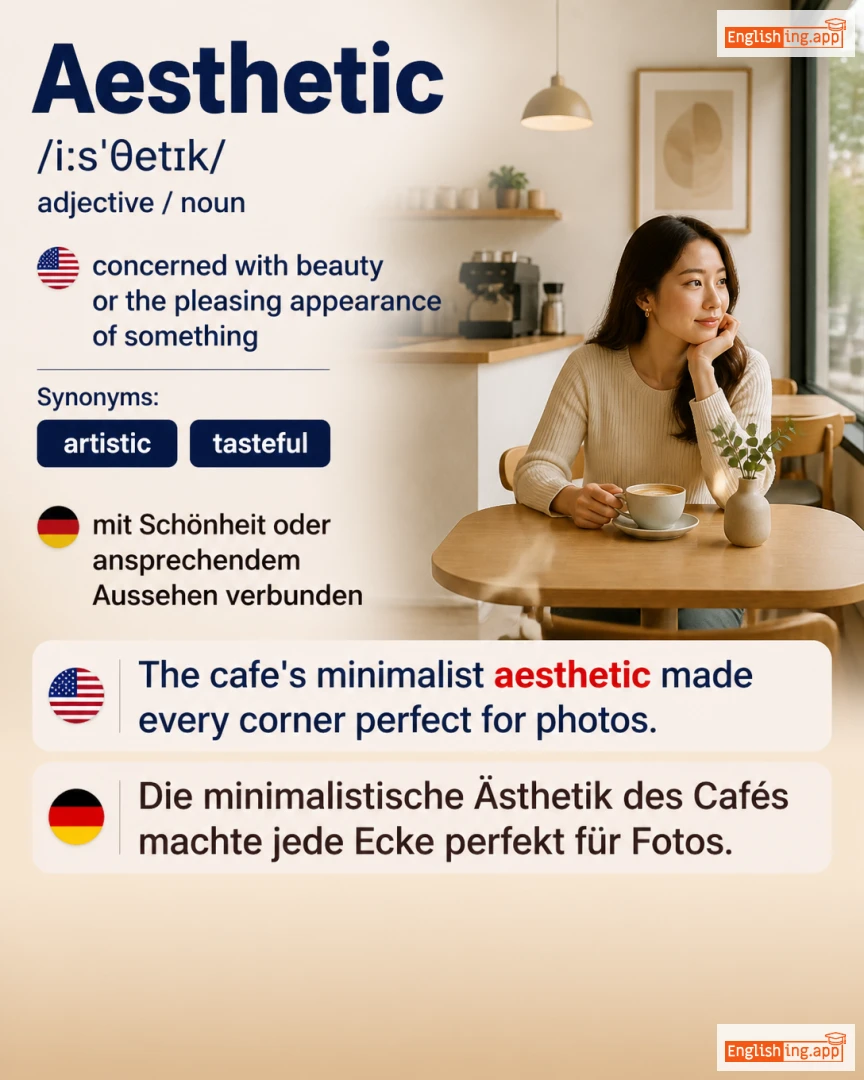 Aesthetic: English vocabulary meaning and example