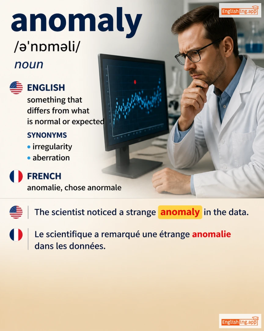 Anomaly: English vocabulary meaning and example