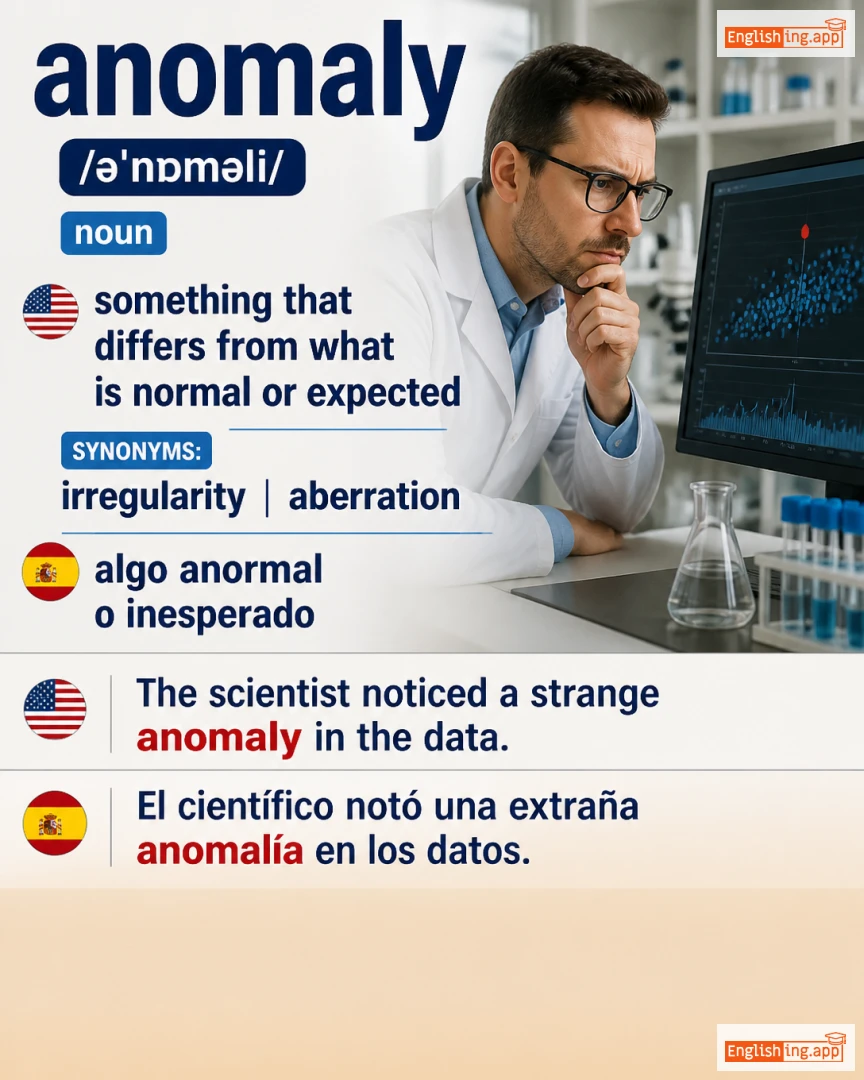 Anomaly: English vocabulary meaning and example
