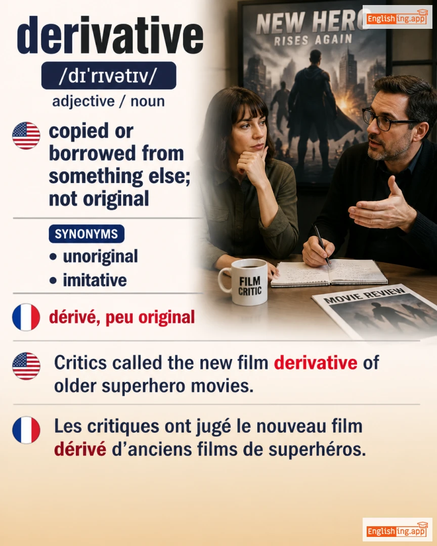 Derivative: English vocabulary meaning and example