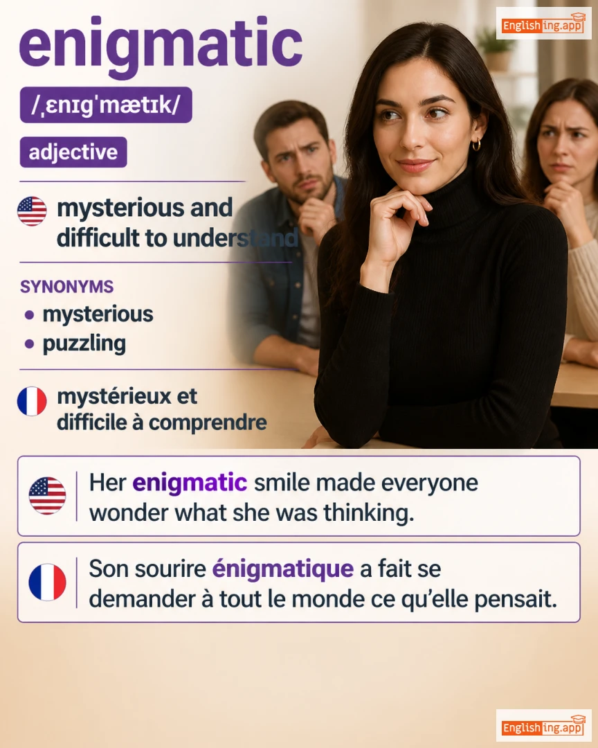 Enigmatic: English vocabulary meaning and example
