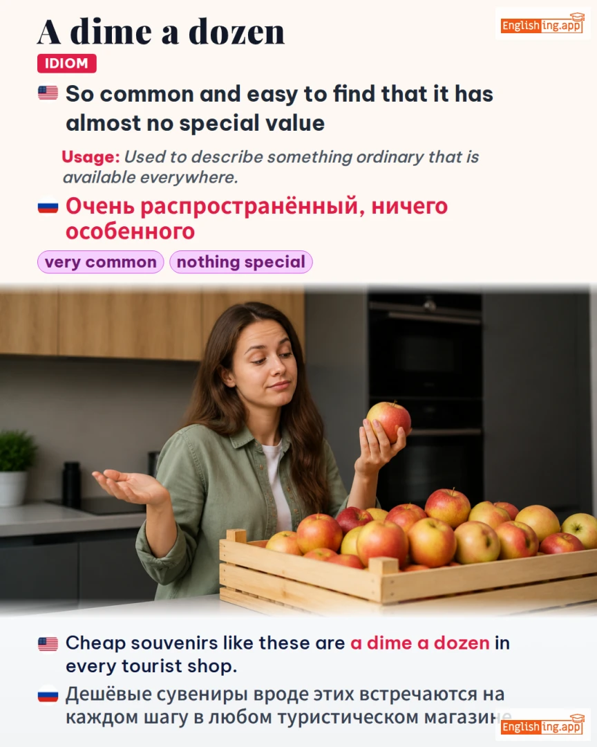 A Dime A Dozen: English expression meaning and example