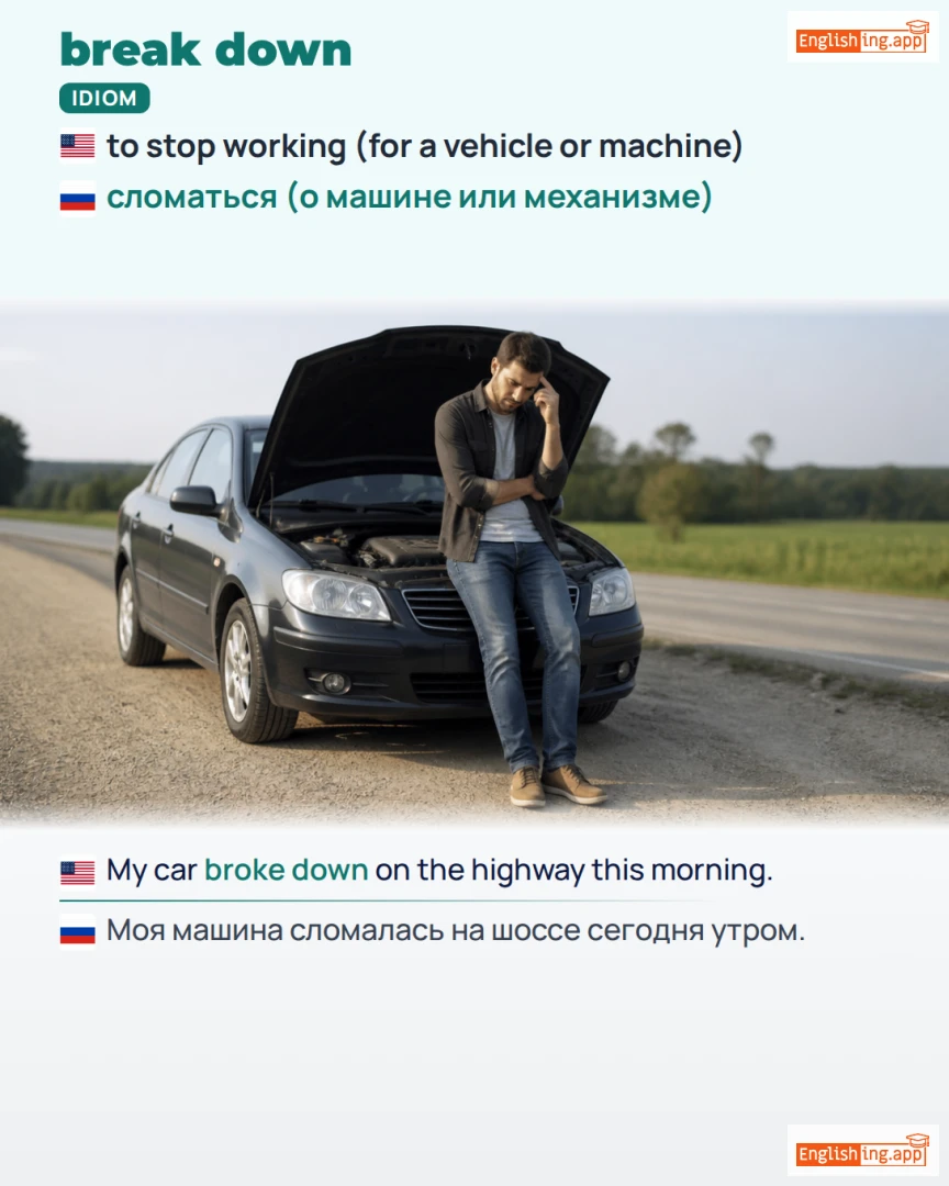 Break Down: English expression meaning and example