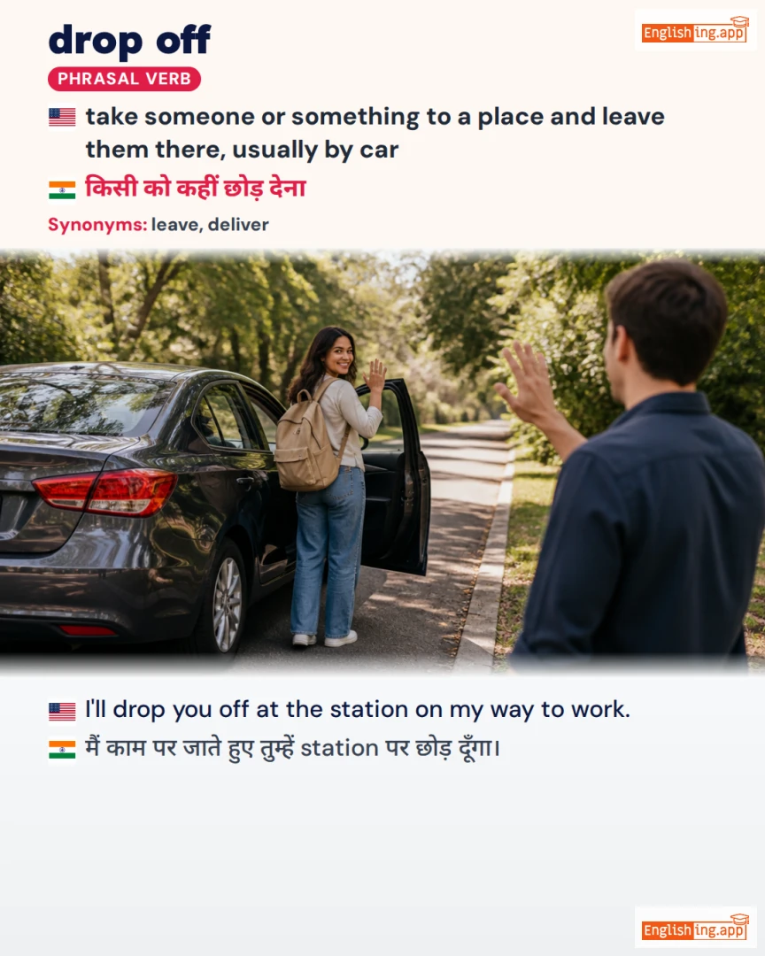 Drop Off: English expression meaning and example