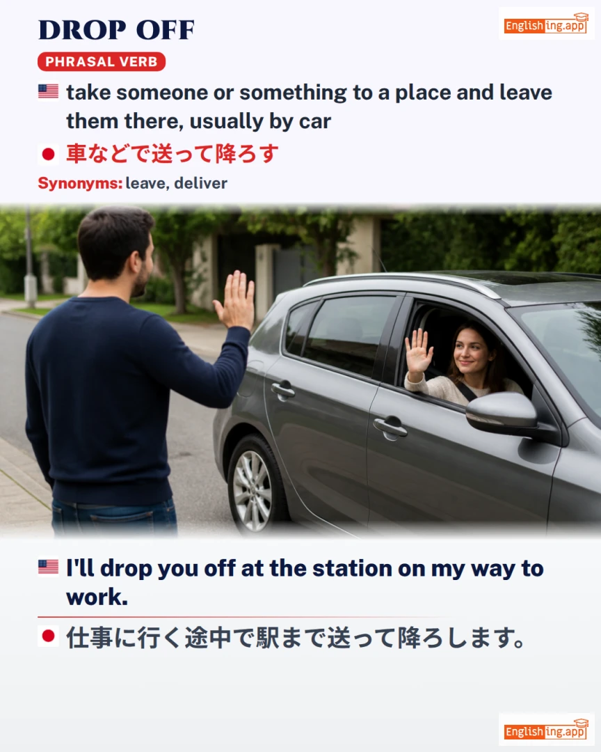 Drop Off: English expression meaning and example
