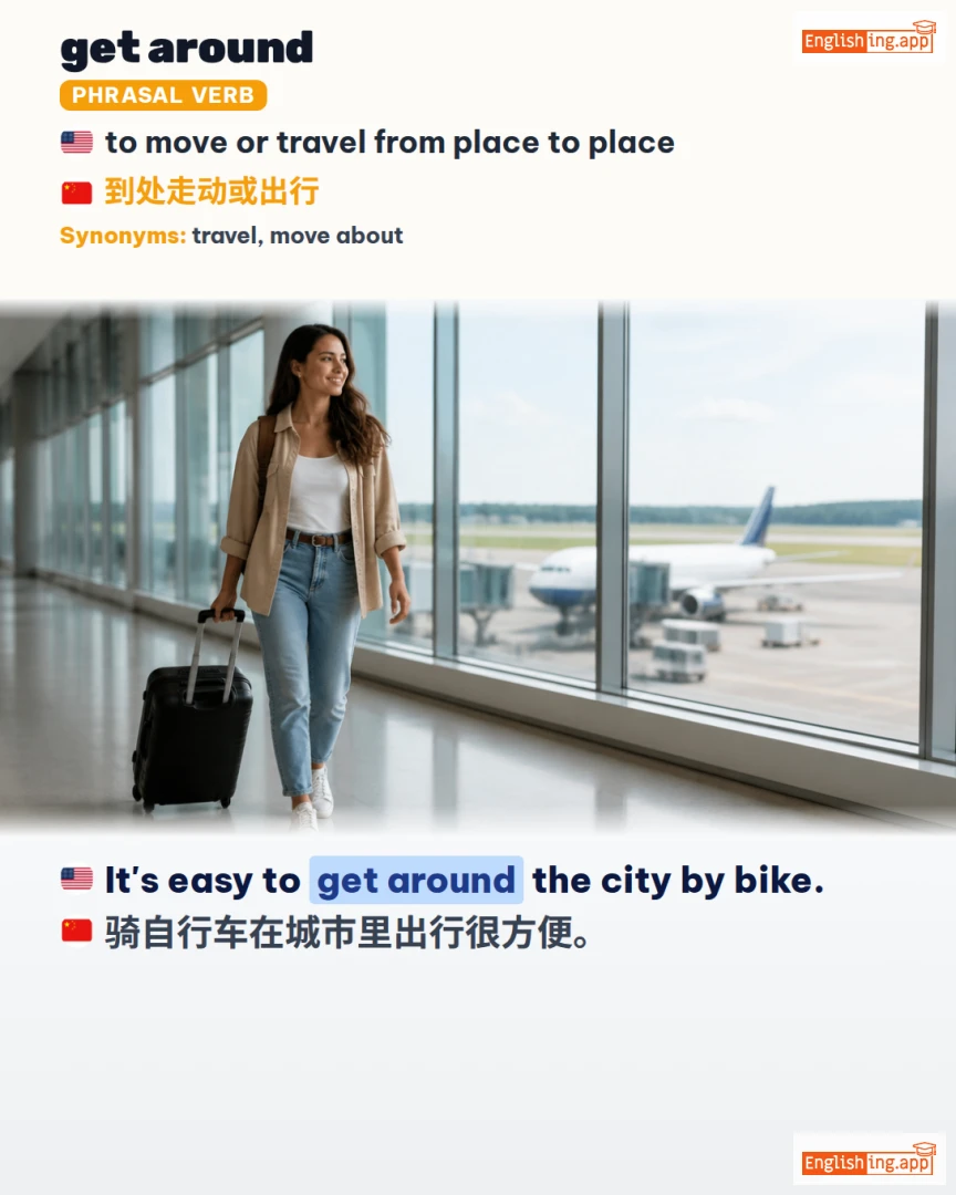 Get Around: English expression meaning and example