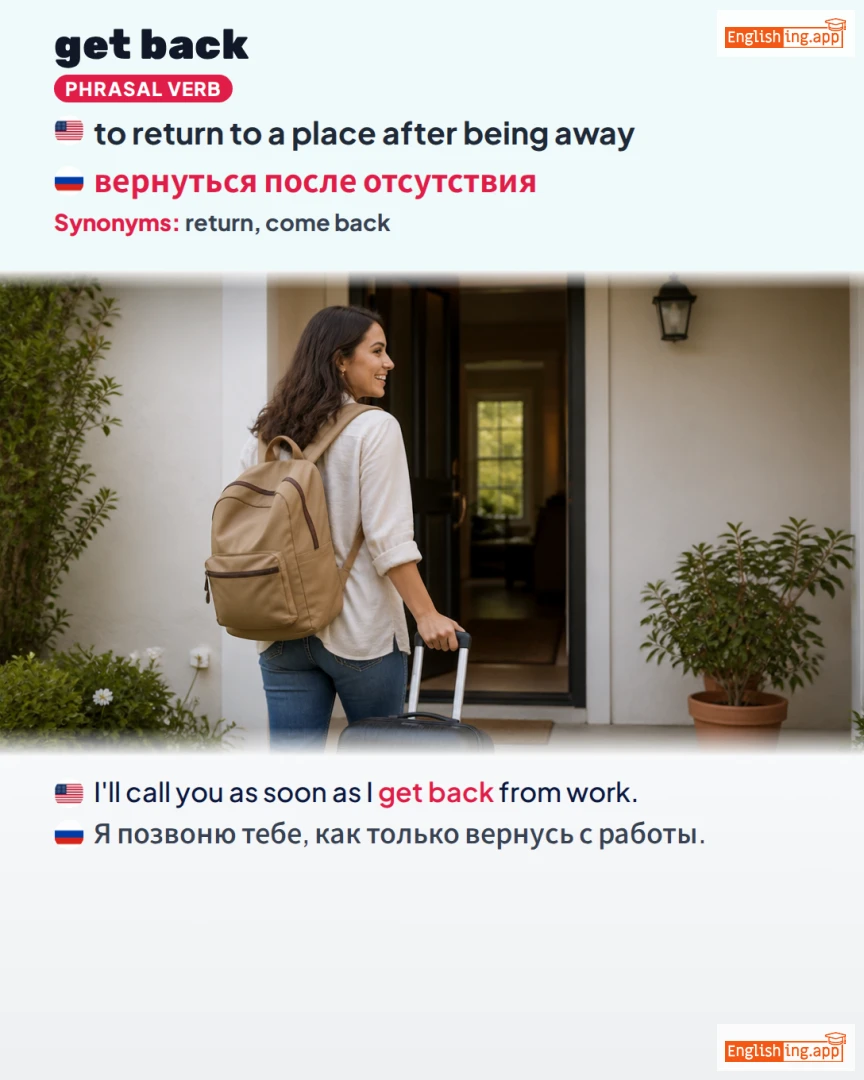 Get Back: English expression meaning and example