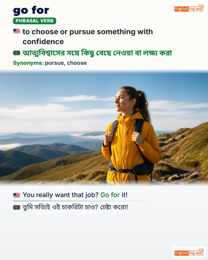 Go For: English expression meaning and example