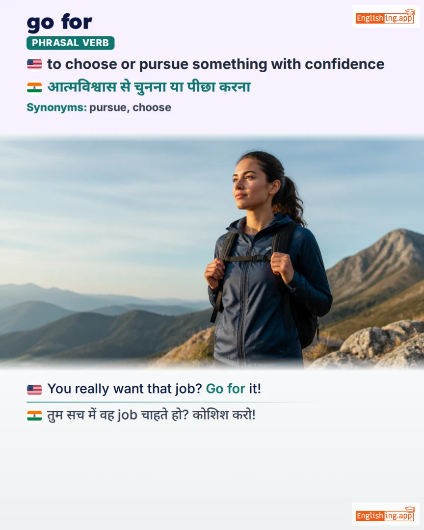 Go For: English expression meaning and example