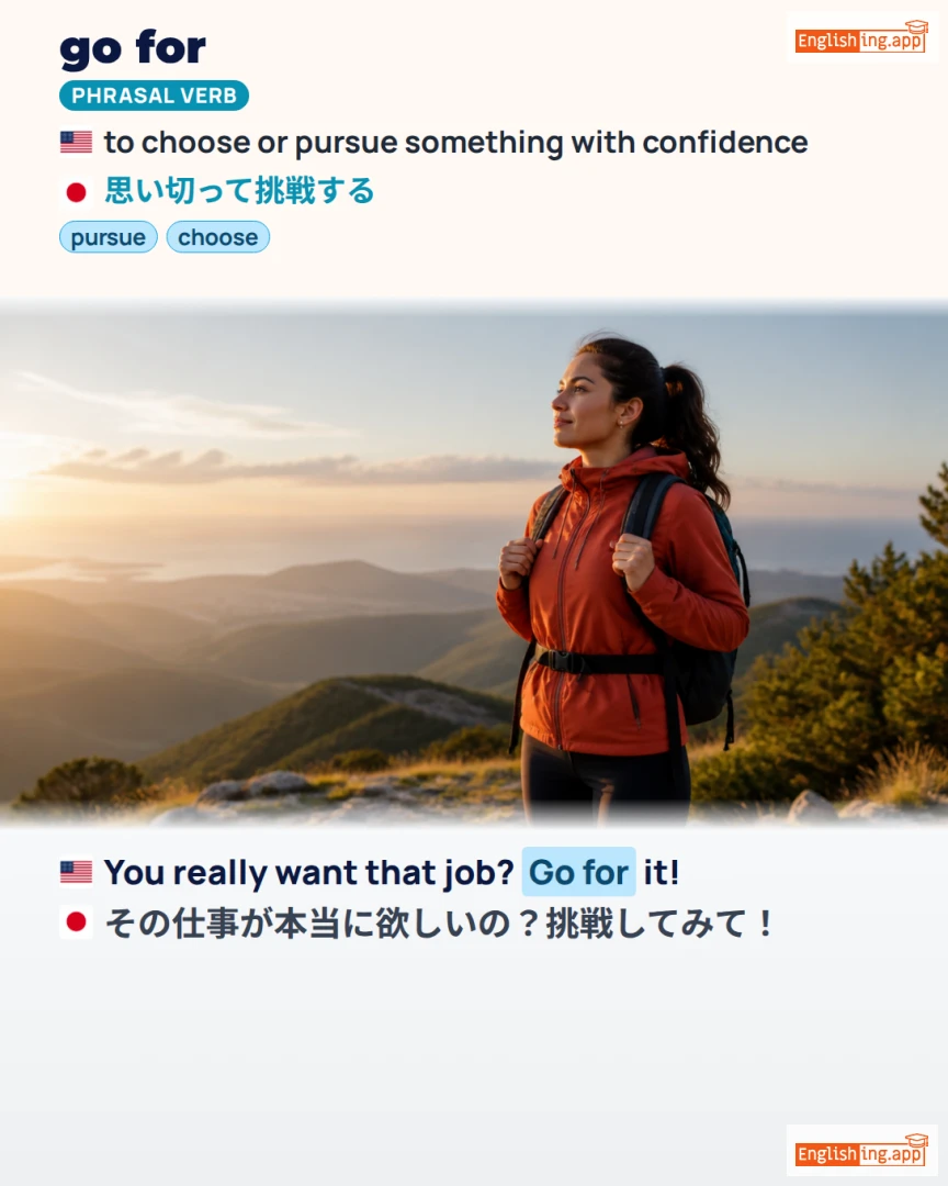 Go For: English expression meaning and example