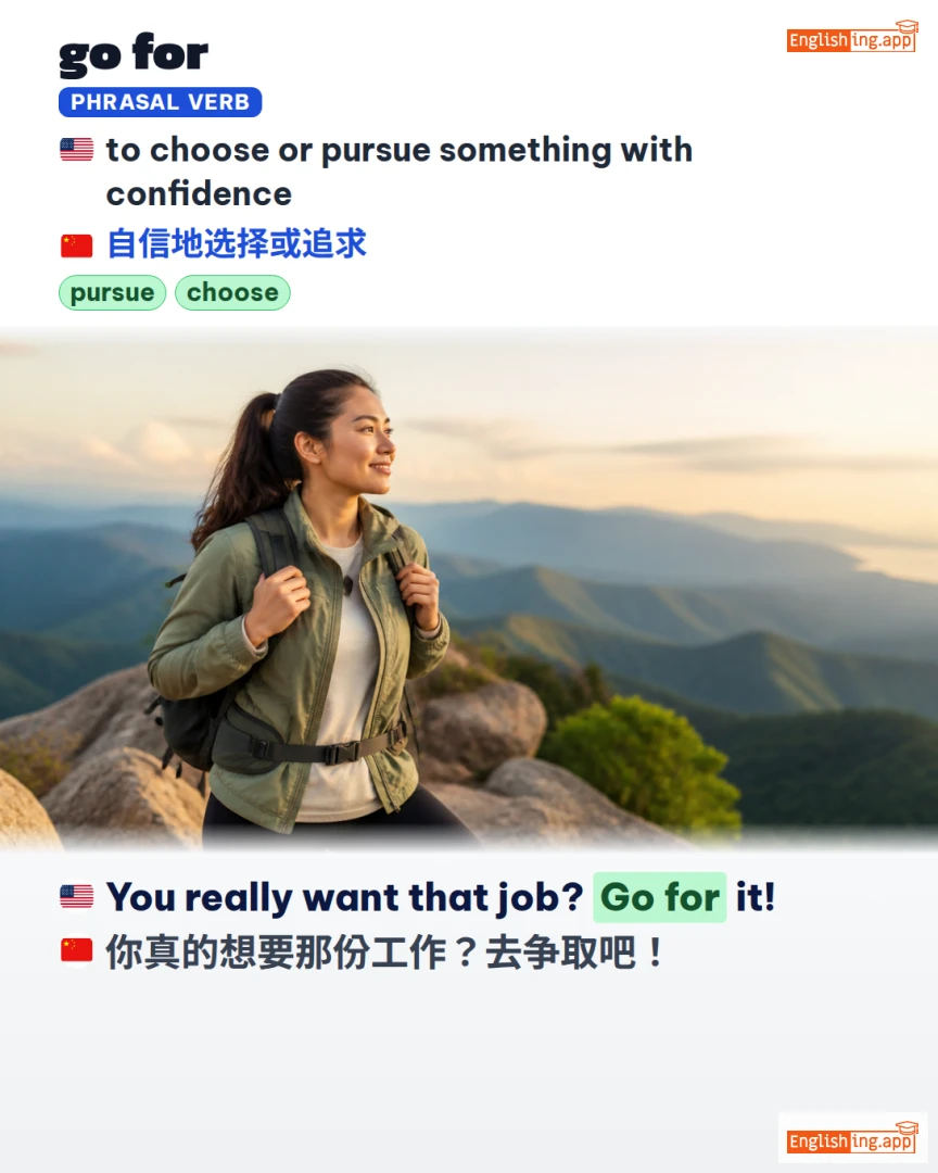 Go For: English expression meaning and example