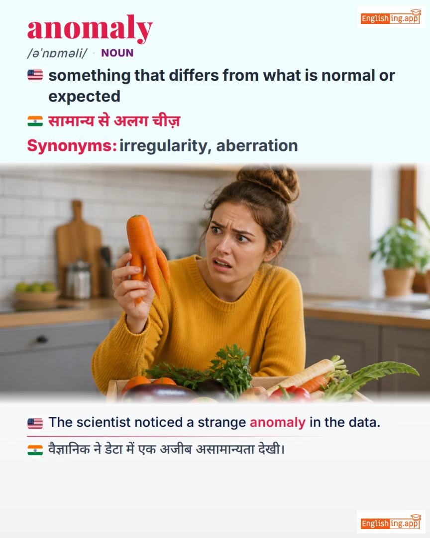Anomaly: English vocabulary meaning and example